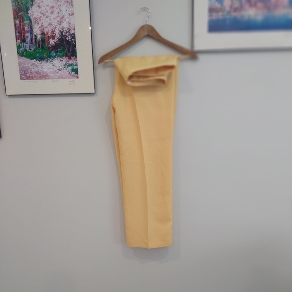 Judith Hart yellow size 12 pleated pants - Picture 3 of 12